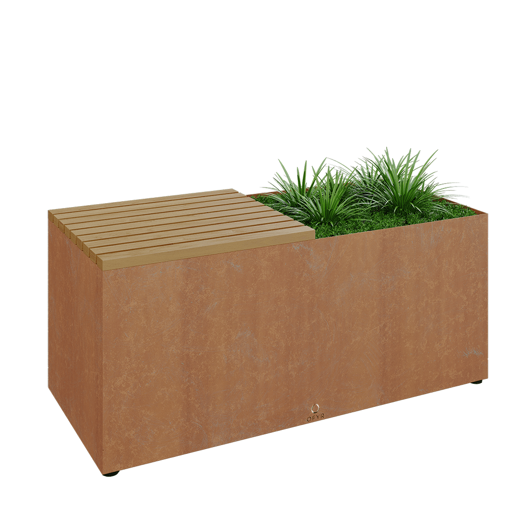 OFYR Herb Garden Bench Corten